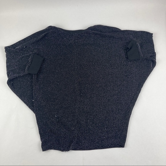 Paperoc Tshirt Womens Small Black Silver Dot Accents - Picture 8 of 8